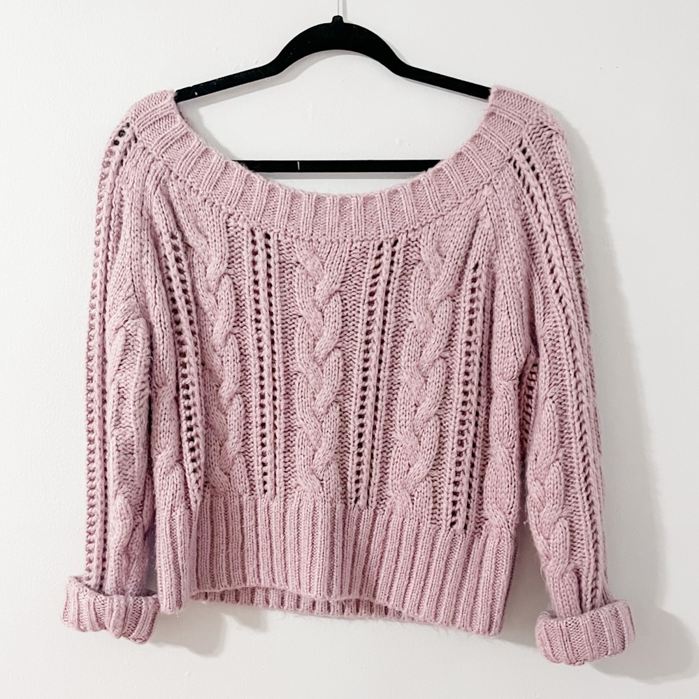 Off the shoulder sweater